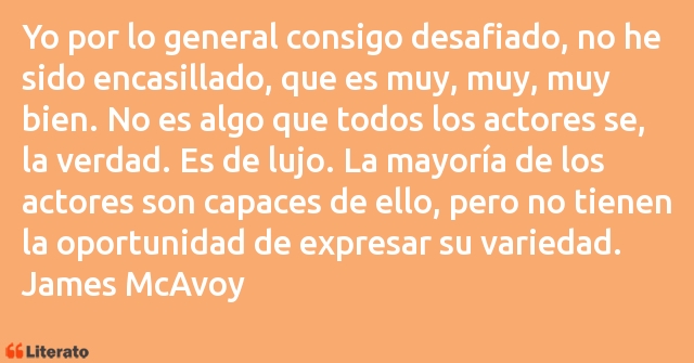 Frases de James McAvoy