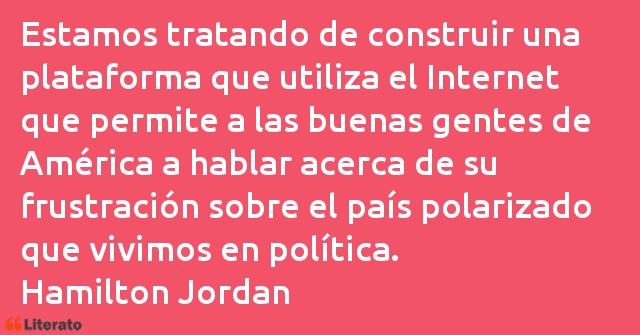 Frases de Hamilton Jordan