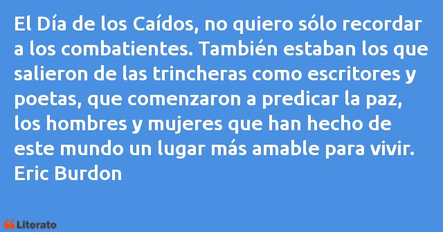 Frases de Eric Burdon