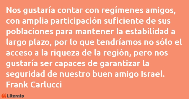 Frases de Frank Carlucci