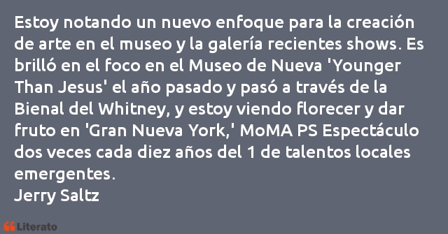 Frases de Jerry Saltz