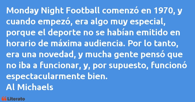 Frases de Al Michaels