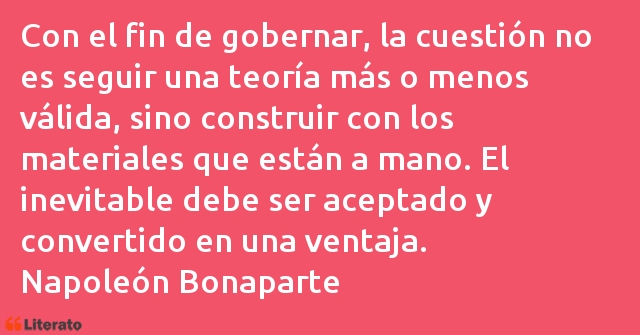 Frases de Napoleón Bonaparte