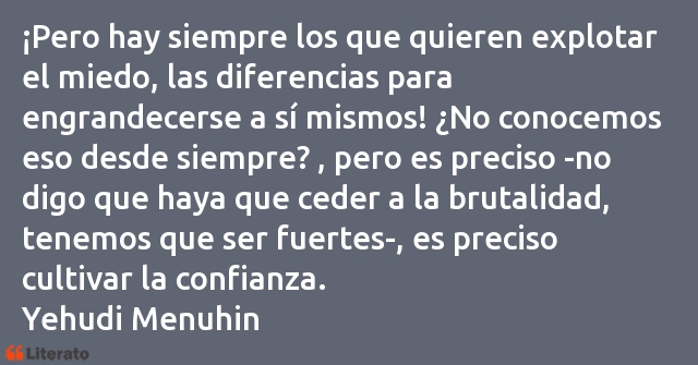 Frases de Yehudi Menuhin