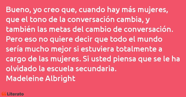 Frases de Madeleine Albright