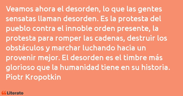 Frases de Piotr Kropotkin