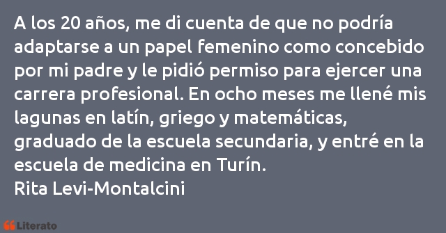 Frases de Rita Levi-Montalcini