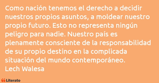 Frases de Lech Walesa