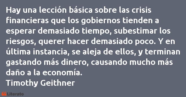 Frases de Timothy Geithner