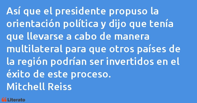 Frases de Mitchell Reiss