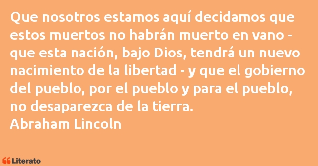 Frases de Abraham Lincoln