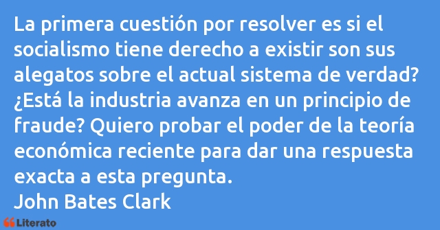 Frases de John Bates Clark