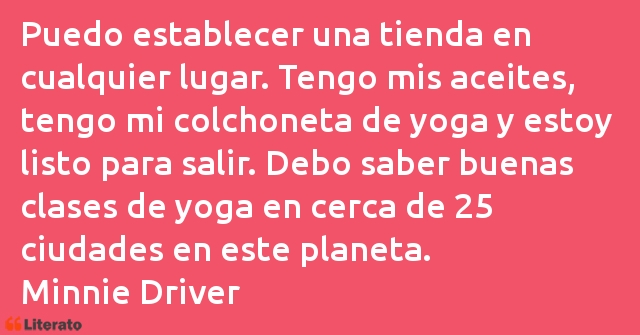 Frases de Minnie Driver