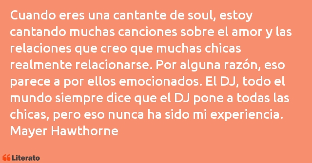 Frases de Mayer Hawthorne