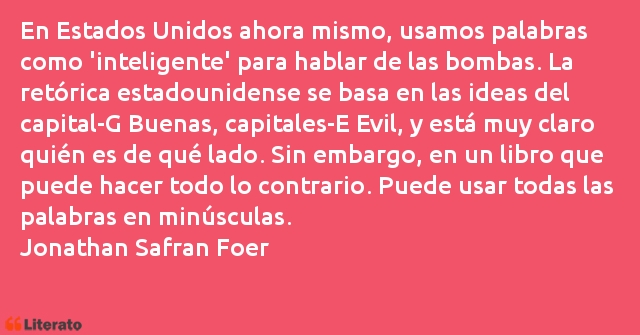 Frases de Jonathan Safran Foer