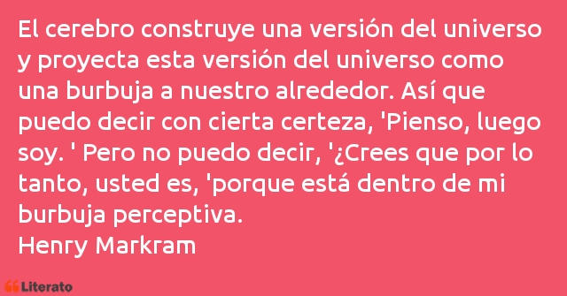 Frases de Henry Markram