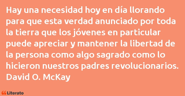 Frases de David O. McKay