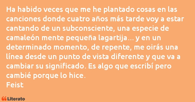 Frases de Feist