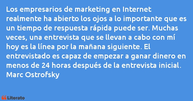 Frases de Marc Ostrofsky