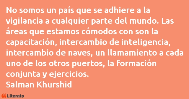 Frases de Salman Khurshid