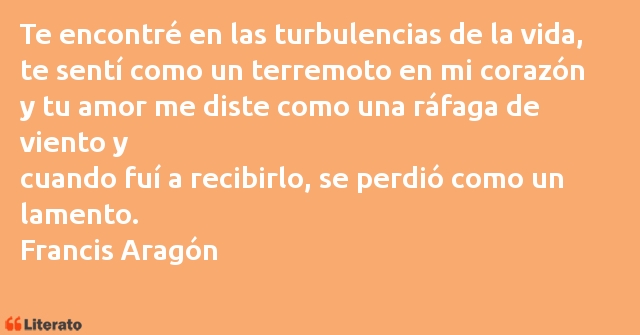 Frases de Francis Aragón