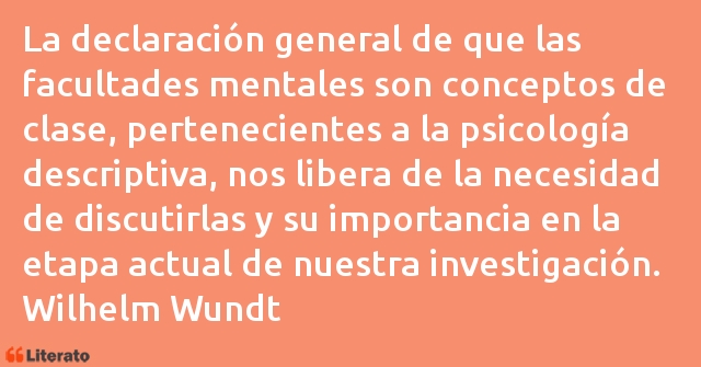 Frases de Wilhelm Wundt