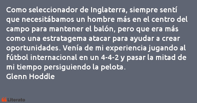 Frases de Glenn Hoddle