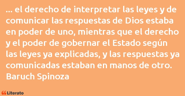 Frases de Baruch Spinoza