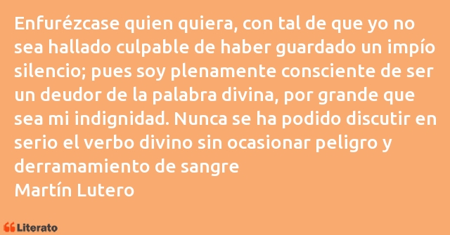 Frases de Martín Lutero