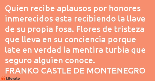 Frases de FRANKO CASTLE DE MONTENEGRO