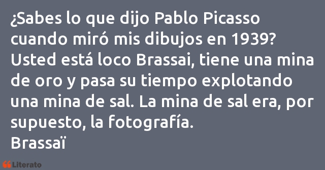 Frases de Brassaï