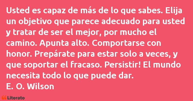 Frases de E. O. Wilson