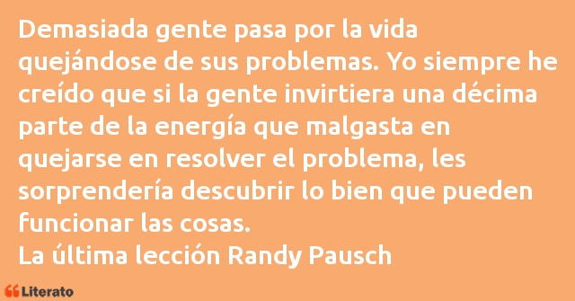 Frases de Randy Pausch