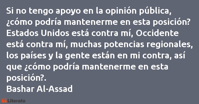 Frases de Bashar Al-Assad