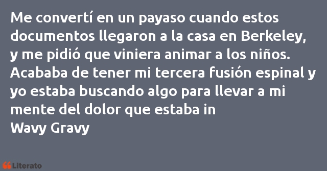 Frases de Wavy Gravy