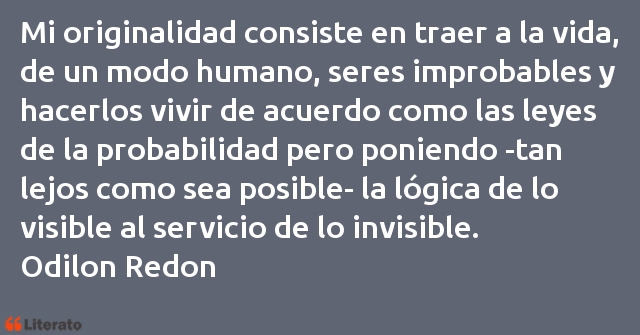 Frases de Odilon Redon