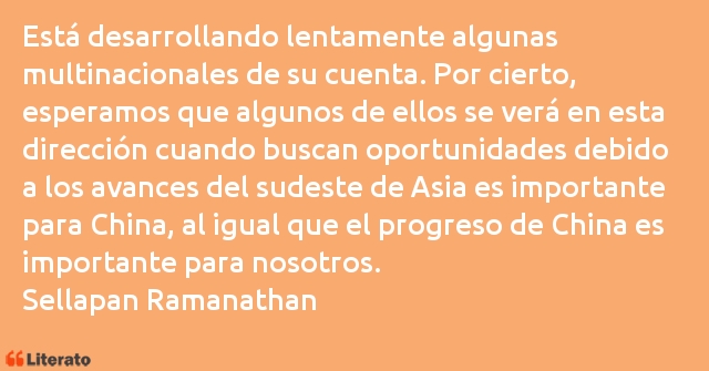 Frases de Sellapan Ramanathan