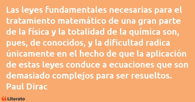 Frases de Paul Dirac