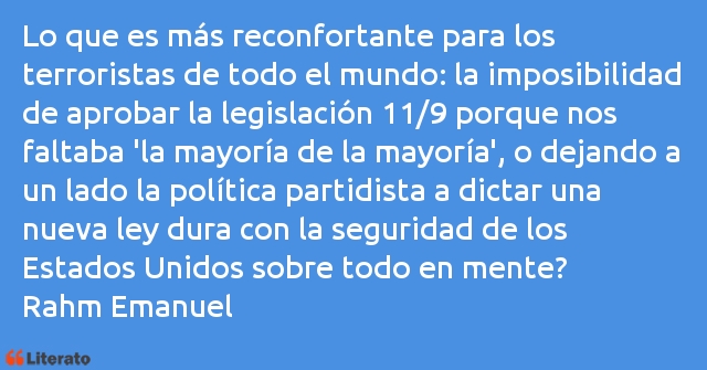 Frases de Rahm Emanuel