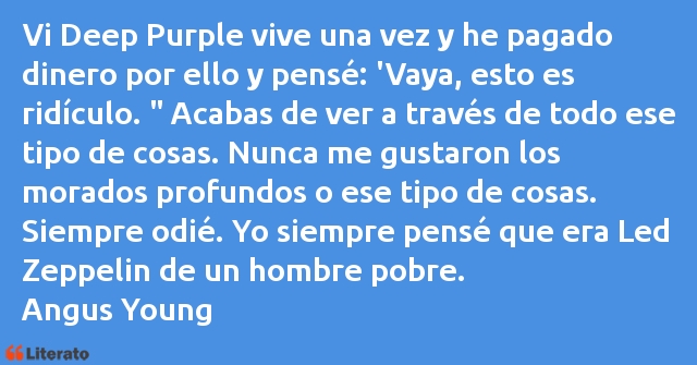 Frases de Angus Young