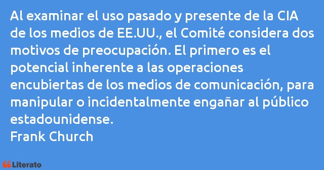 Frases de Frank Church