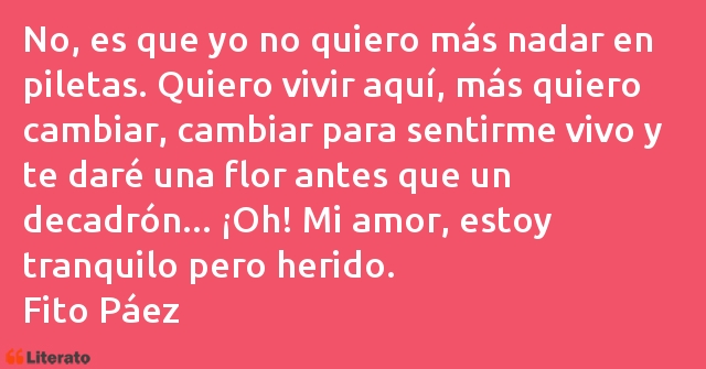 Frases de Fito Páez