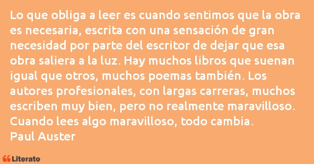 Frases de Paul Auster