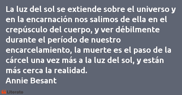 Frases de Annie Besant