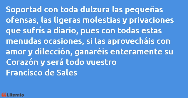 Frases de Francisco de Sales