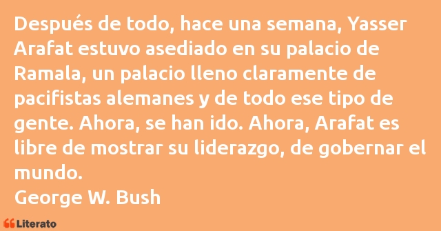 Frases de George W. Bush