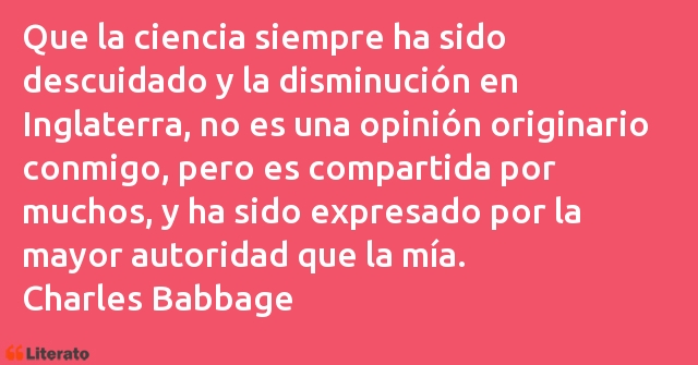 Frases de Charles Babbage