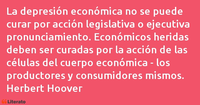 Frases de Herbert Hoover