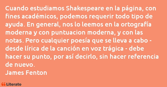 Frases de James Fenton