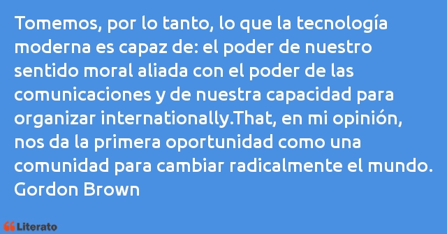 Frases de Gordon Brown